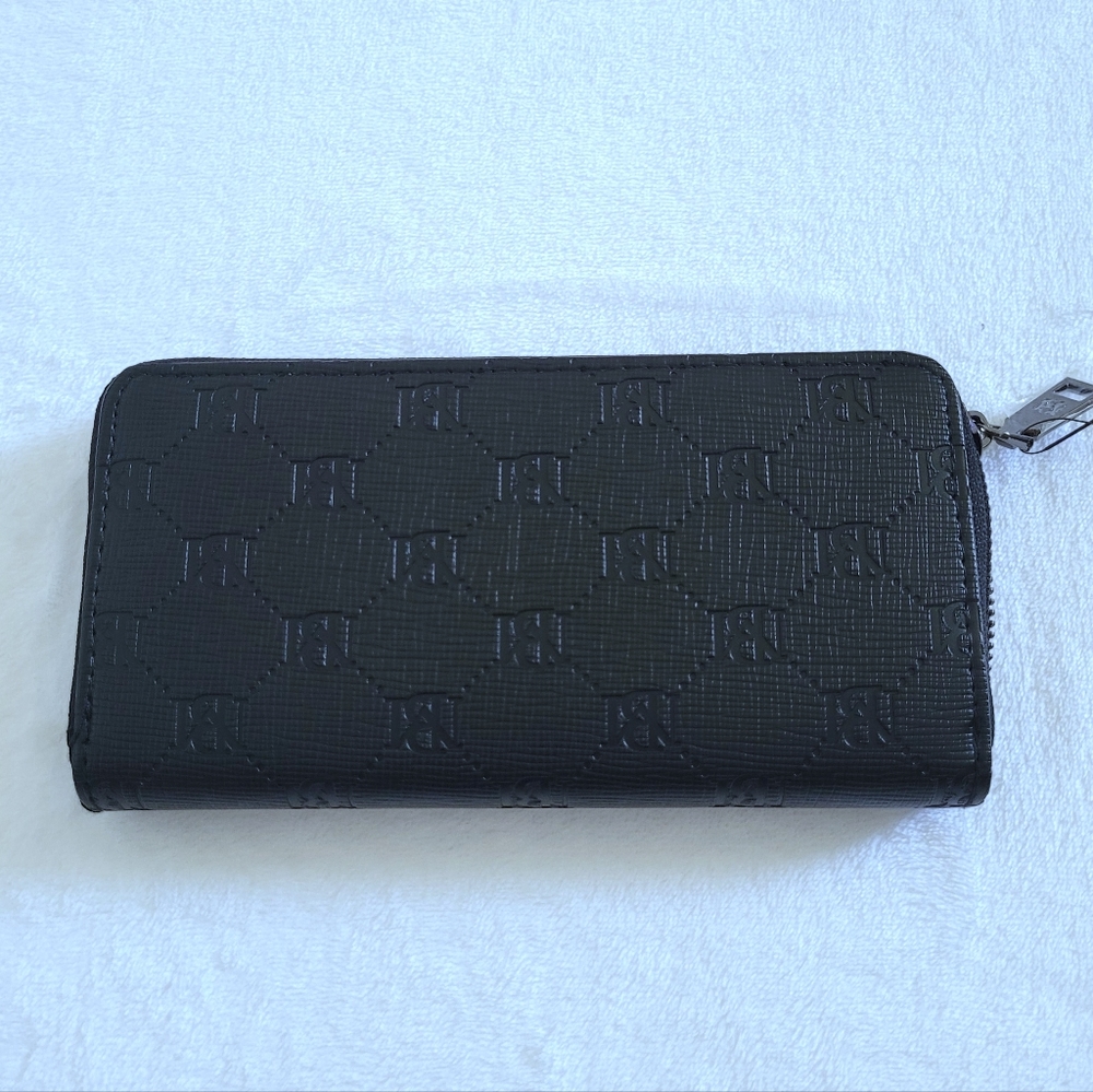 Badgley Mischka Black🖤 Debossed Logo Wallet - NWT - Picture 2 of 16